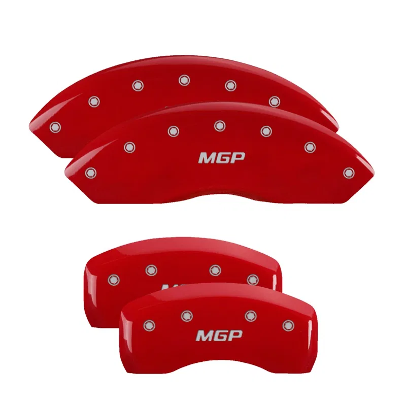 54015SMGPRD – MGP CALIPER Caliper Cover, Set of 4 MGP Logo Powder Coated Red Aluminum